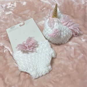 👼🏻💗 2PC. Unicorn Hat & Diaper cover New